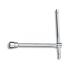 13-LLAVE DE VASO HEXAGONAL TIPO LARGO CROMADA