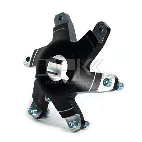 PORTACORONA 30MM. ANOD. NEGRO COMPLETO